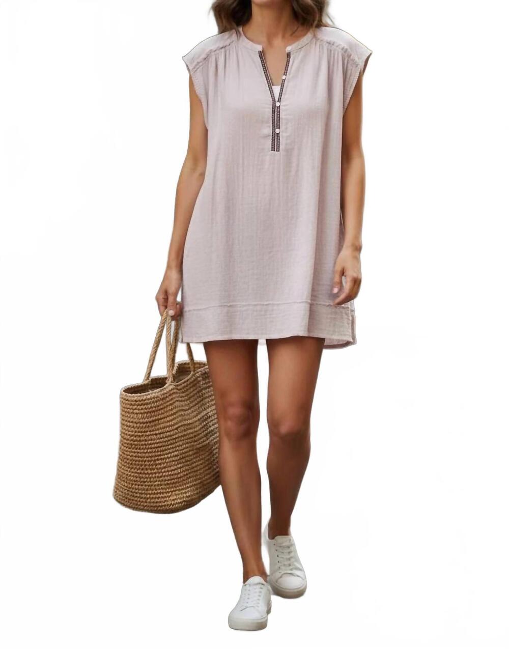 NEW DYLAN women's talulah dress in pale pink